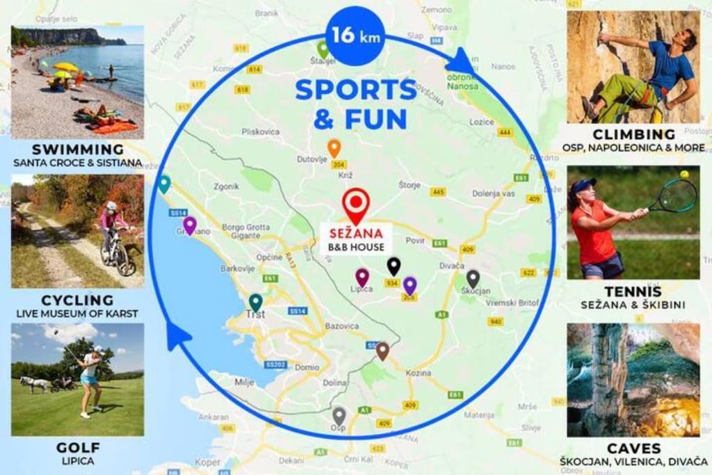 Apartmán Hisa Idej Sežana Exteriér fotografie